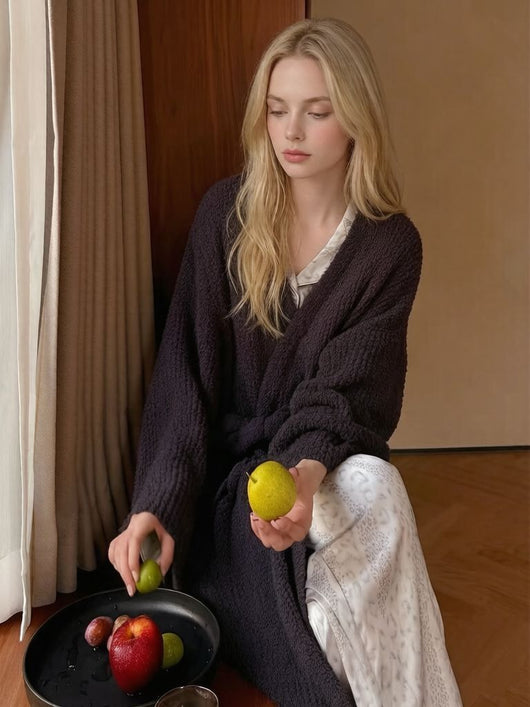 Women's Casual Double-Sided Fleece Robe (Private Listing U5473682)